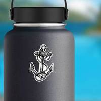 Hand-drawn Vintage Anchor Sketch Sticker example