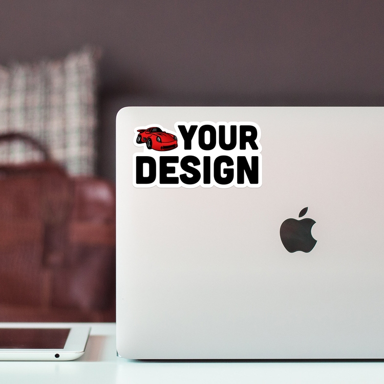 Die-Cut Custom Laptop Sticker