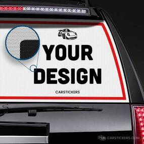 Perforated Car Window Decal