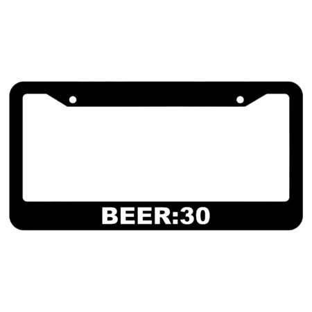 Beer:30 License Plate Frame