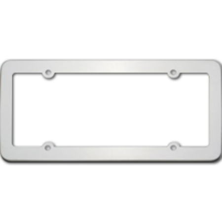Blank Stainless Steel License Plate Frame