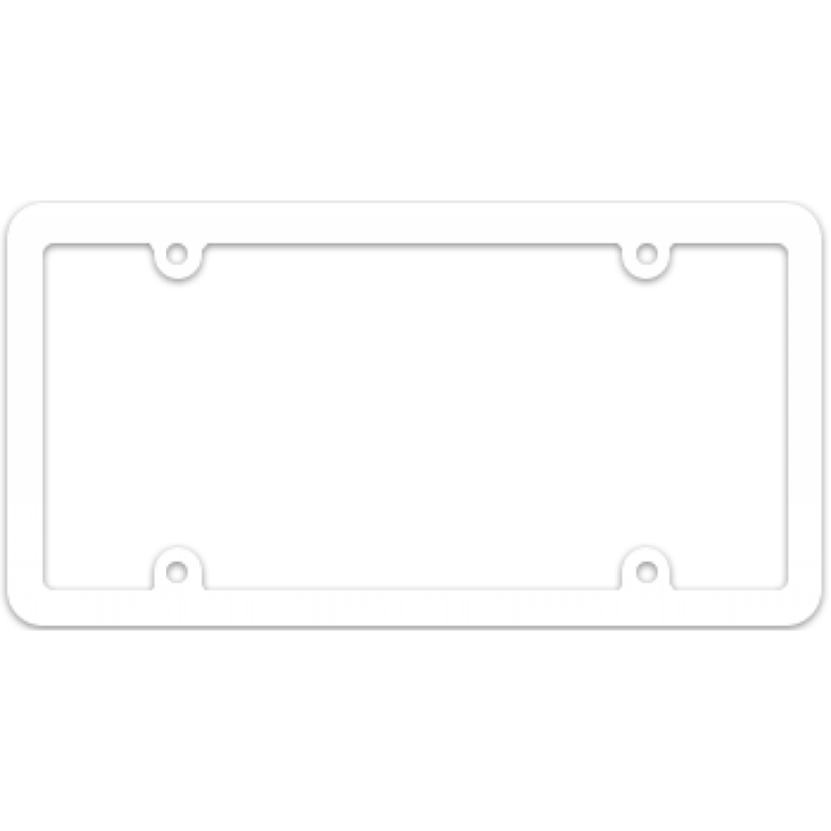 Blank Thin White Plastic Frame