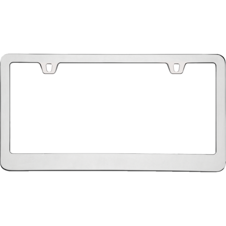 Chrome Metal License Plate Frame