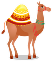 Dromedary Camel With A Saddle Sticker