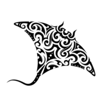 Manta Ray Tattoo Sticker