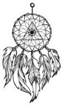 Native American Dream Catcher Illustration Sticker