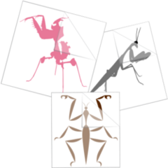 Praying Mantis Stickers